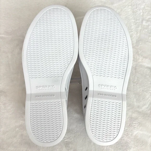 SPERRY Authentic Original Float Cozy Slip-On White Boat Shoe--NEW--8 - Picture 13 of 16